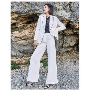 Pantalones Formales de Oficina para Mujer, Estilo Casual, con Decoración de Botones - Product Image 3