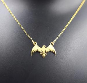 Mode En Acier Inoxydable Laiton Plaqué Or Aigle Collier Animal Forme Bijoux PAR HF CRAFTS - Product Image 5