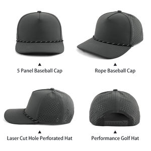 .Golf <b>hat</b> for <b>men</b> with curved brim adjustable strap and sweat proof interior for sunny outdoor sessions - Product Image 4