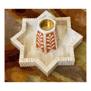 Brûleur Royal Bakhoor Vente à Chaud Décor à la Maison Bois Mabkhara Os Incrustation Brûleur Nacre Incrustation Bakhoor Plateau Ensemble pour Usage Domestique - Product Image 2