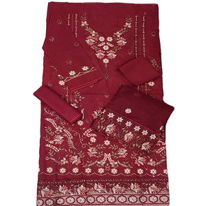 Ensemble décontracté 3 pièces en coton brodé non cousu pour femme, avec propriétés anti-humidité et infroissables - Product Image 6