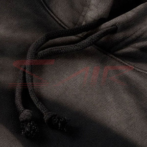 Sweat à capuche vintage 100% coton délavé à l'acide avec logo personnalisé OEM Sweat d'hiver unisexe à broderie surdimensionnée Sweat à capuche et Sweat-shirt pour hommes - Product Image 4