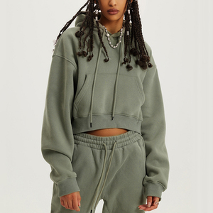 Sudadera Corta Informal para Mujer, Sudadera con Capucha de Manga Larga para Otoño, Forro Polar Cálido, Ropa Deportiva Informal Esencial - Product Image 3