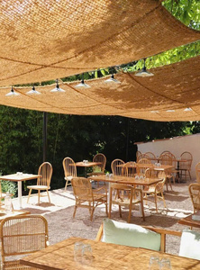 Parasol en fibre de coco 100% biologique et durable - Le décor rustique parfait pour une vie en plein air respirante et résistante aux intempéries - Product Image 4