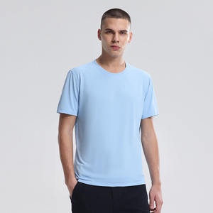 T-shirt pour homme tendance très demandé, couleurs unies, haute qualité, manches courtes, col rond, streetwear décontracté d'été - Product Image 6