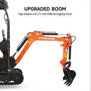 Mini Excavadora de 13.5 HP y 1 Tonelada con Asiento Ajustable, Excavadora Hidráulica para Construcción y Jardinería - Product Image 4