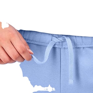 Shorts de survêtement en molleton 100 % coton pour femme, décontractés, pour la gym, l'entraînement, la course à pied, vente chaude avec motif uni et poches BY HI 2026 - Product Image 2