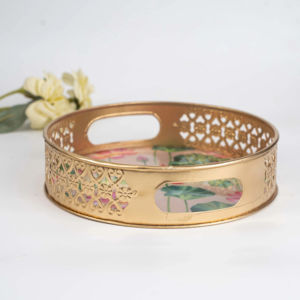 Bandeja de Servicio de Esmalte Metálico de Alta Gama, Calidad Artesanal para Uso en Mesa de Restaurante, Hotel y Hogar - Product Image 1