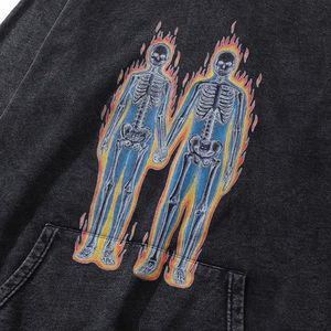 Sudaderas con capucha lavadas contemporáneas elegantes al mejor precio comodidad Superior 100% algodón orgánico ecológico 2 uds suministro ODM invierno - Product Image 4