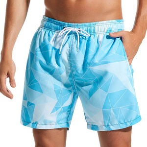 Customized logo New Brand Custom Polyester Beach Shorts <b>Men</b> Swim <b>Trunks</b> comfort Swimming Shorts for <b>Men</b> - Product Image 3