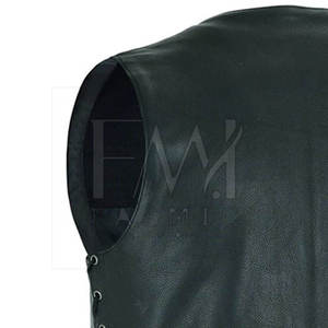 Chaleco de cuero informal para hombre, impermeable, transpirable, de secado rápido, logotipo impreso personalizado, prendas de vestir exteriores de invierno, precio muy bajo - Product Image 5