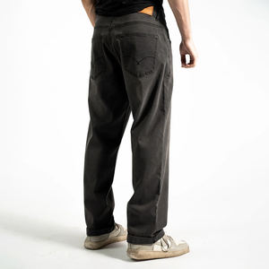 Jeans pour hommes décontractés à jambe droite, respirants, durables, stretch, taille mi-haute, marque distributeur OEM, lavage moyen - Product Image 6