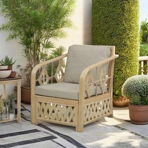 Sillón Mexicano Hecho a Mano en Ratán, Diseño Moderno, Gran Calidad para Hotel, Villa, Muebles de Exterior, Jardín, Patio, Balcón, Elegante - Product Image 4