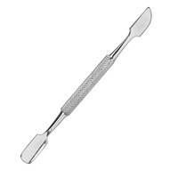 Pousse-cuticules en acier inoxydable réutilisable de haute qualité avec logo personnalisé et design à double tête pour manucure et pédicure