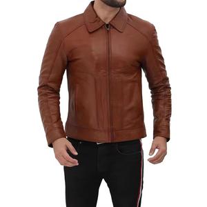 แจ็กเก็ตหนังสำหรับผู้ชายเสื้อแจ็กเก็ตหนังดีไซน์ตามสั่งสำหรับผู้ชาย - Product Image 5