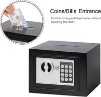 Coffre-fort électronique Collection d'argent Jolie tirelire Jouet pour enfants adultes Tirelire en métal pour économiser de l'argent