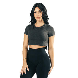 Tops Cortos Casuales de Mujer Hechos a Medida de Alta Calidad, Transpirables, 100% Algodón, Servicios ODM, Último Estilo, Precio Razonable, Tejidos - Product Image 1