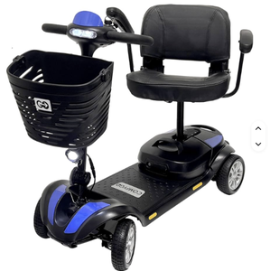 Vélo électrique Z-4 de haute qualité, idéal pour les seniors, capacité de charge de 350 lbs, couleur bleu ciel - Product Image 4