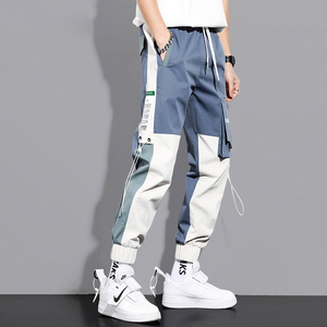 Pantalon de jogging mi-élastique en velours côtelé pour homme avec logo personnalisé, séchage rapide, respirant, décontracté, pour le sport et le fitness, vente chaude - Product Image 2