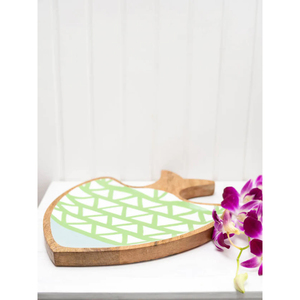 Ensemble de 2 Plateaux en Bois avec Meena Work Différentes Tailles pour Dessert aux Fruits Forme Personnalisée Hôtel Ware Salade de Table - Product Image 4