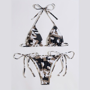 Conjunto de Bikini de 2 Piezas para Mujer, Traje de Baño, Fabricantes de Trajes de Baño, Bikini Personalizado de Secado Rápido y Transpirable para Playa - Product Image 1