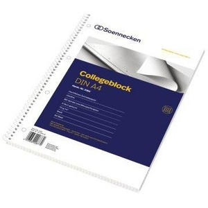 Soennecken College Block DIN A4 Squared 70 G/M 80 Sheets Notebook - Product Image 1
