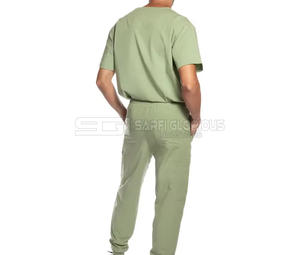 ชุดยูนิฟอร์มแพทย์ผู้ชายราคาถูก รุ่นใหม่ล่าสุด ชุดยูนิฟอร์มแพทย์แบบคอตั้ง แขนสั้น พร้อมบริการปรับแต่งได้เต็มที่ - Product Image 2