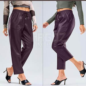 Nueva llegada Top venta al por mayor Pantalones de cuero de las mujeres Venta caliente Precio razonable Pantalones de cuero de las mujeres - Product Image 4