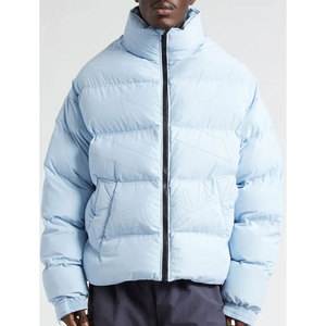 Manufacturer Custom Oversized Hooded <b>Waterproof</b> Windproof Men Polyester Fiber Filled Bubble <b>Padded</b> Puffer <b>Jacket</b> OEM Cotton - Product Image 2