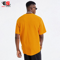 T-shirts unisexes 100% coton respirants et écologiques avec détails de couture texturés, manches courtes, fabrication Sialkot, haute qualité, sur mesure