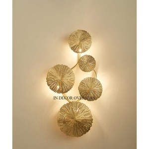 Texture martelée de haute qualité plaqué or de qualité supérieure en métal fait mural maison intérieur décoratif bougeoir appliques - Product Image 4