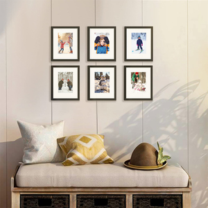 Homco Bán Buôn 8X10Inch Thân Thiện Với Môi Hiện Đại/Cổ Điển MDF Hình Ảnh Khung Hiển Thị Biểu Tượng Tùy Chỉnh Ảnh Màu Đen Khung <span class=keywords><strong>Mat</strong></span> - Product Image 4