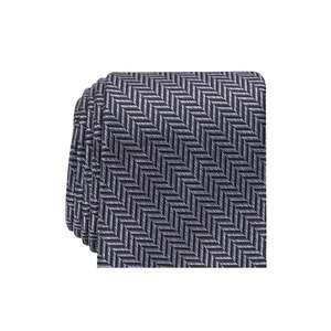 Corbata de Hombre Perry Ellis Savin Herringbone en Negro, Talla Regular, Hecha de Seda - Product Image 2