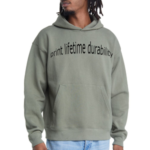 Sweats à capuche personnalisés pour hommes Streetwear coton lourd coupe ajustée pulls molletonnés à capuche oversize pour hommes - Product Image 5