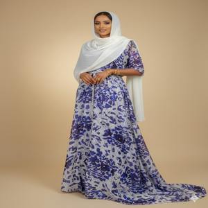 Vestido Tradicional Somalí de Lujo con Cuentas Fransawi, Tejido Jacquard, para Niñas, Bodas, Ocasiones Especiales, Festivales - Product Image 1