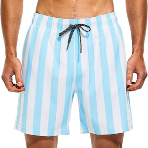 Short de plage personnalisé 2 en 1 pour hommes Maillot de bain respirant à séchage rapide avec poche pour téléphone Short en maille à changement de couleur unie - Product Image 4