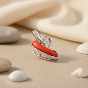 Colgante Religioso Moderno Chapado en Oro Rosa y Rodio para Mujer, Hecho en India - Product Image 1