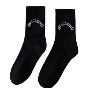 Chaussettes de sport unisexes en coton biologique avec logo personnalisé Chaussettes d'hiver de hauteur d'équipage de créateur avec une quantité minimale de commande - Product Image 6