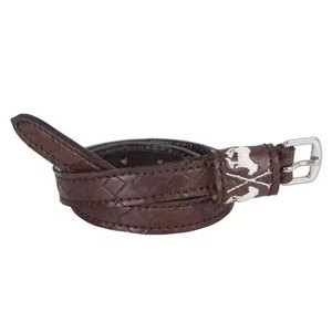 Sangles d'éperon d'équitation impériales sur mesure de haute qualité Bracelet en cuir pur noir platine avec coutures pour une utilisation équestre - Product Image 6