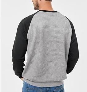 Regular Fit Hooded <b>Raglan</b> Sleeve <b>T</b>-<b>Shirts</b> Unisex 550grams 100% Cotton Fleece Winter Eco-Friendly Matching Adults Breathable - Product Image 2