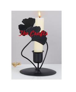 Porte-bougie en métal plaqué or de qualité supérieure pour la décoration de la maison, les mariages et les fêtes - Product Image 4