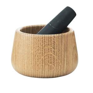 Jumbo wooden <b>mortar</b> <b>pestle</b> ideal for <b>large</b> batch grinding herbs spices seeds <b>and</b> ingredients - Product Image 6