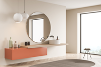 Modern Design Wall-Mounted LED Glass Bath Mirror 500W Fast Heating Infrared Electric Heaters Solar-Powered Backlit Graphene