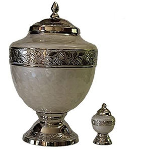 Urnas de cremación Urna de cremación funeraria para adultos con ficha para cenizas humanas - Product Image 1