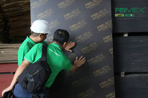 Contrachapado Recubierto de Película para Construcción, Hecho en Vietnam, 18mm 21mmx1220x2440mm, en Negro/Marrón, Pegamento WBP, Certificado CE EUDR FSC - Product Image 3