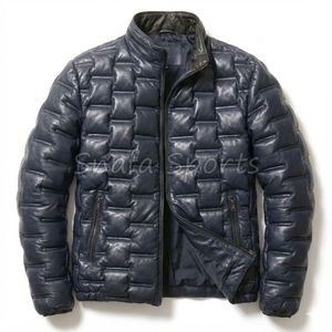 Venta al por mayor nuevos modelos de chaquetas de cuero con logotipo personalizado para los hombres Nuevo diseño Chaquetas de cuero genuino Chaqueta de cuero de invierno de alta calidad - Product Image 1