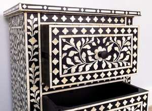 Meuble de rangement élégant en os incrusté, design vintage, fait main, pour la décoration intérieure, fourni directement par l'usine, à prix réduit - Product Image 2