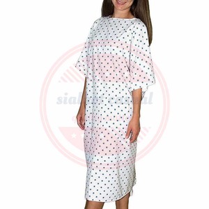Bata de paciente quirúrgica de poliéster de algodón más vendida para batas de paciente personalizadas de hospital para hombres y mujeres - Product Image 2