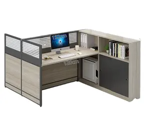 저렴한 현대 핫 세일 사무실 가구 파티클 보드 책상 작업 스테이션 T 자형 컴퓨터 책상 조합