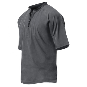 เสื้อแจ็คเก็ตเบสบอลคุณภาพสูงแบบยูนิเซ็กซ์ เป็นมิตรกับสิ่งแวดล้อม แขนยาวปกติ ซิปหนึ่งในสี่ ระบายอากาศได้ดี เหมาะสำหรับกีฬาเบสบอล - Product Image 4